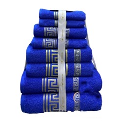 Подарочный комплект полотенец 8шт ярко-синий