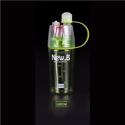 Бутылка-спрей для воды зеленый 400мл