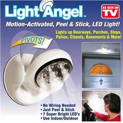 Светильник LED с датчиком движения Light Angel светодиодный, 3 Вт, цвет арматуры: белый