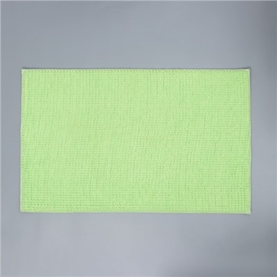 Коврик для дома Доляна «Букли», 50×80 см, цвет зелёный