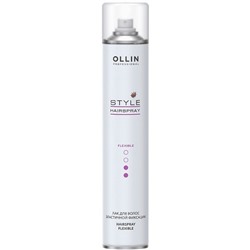 Style Лак для волос эластичной фиксации OLLIN 450 мл