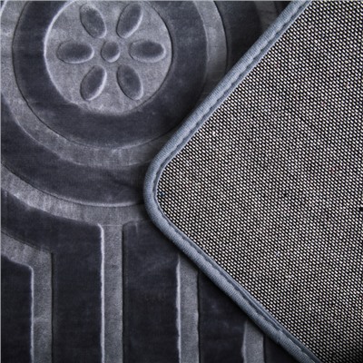 Коврик «Механика», 50×80 см, цвет серый