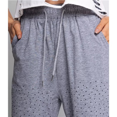 Спортивные брюки #КТ093 (1), серый меланж