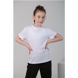 Фуфайка (футболка) для девочки Бэйсик-1