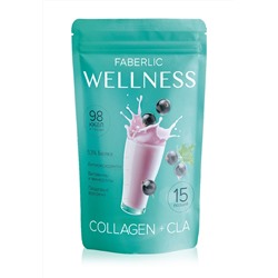Протеиновый коктейль Wellness с коллагеном и CLA. Вкус: чёрная смородина