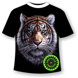 Подростковая футболка с мордой тигра 1199