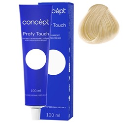 Стойкая крем-краска для волос 12.7 экстрасветлый бежевый Pofy Touch Concept 100 мл