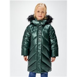 Пальто детское для девочек Snaky темно-зеленый