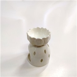 АромаЛампа керамика Башня белая 11*8 см