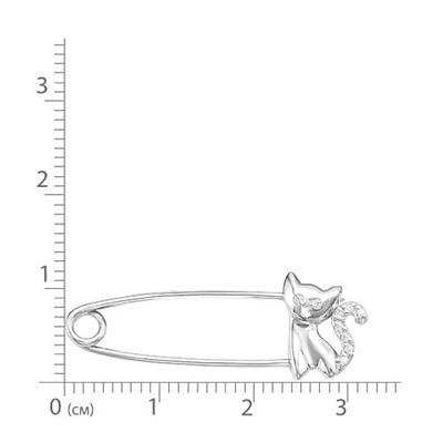 Булавка "Котик" 736