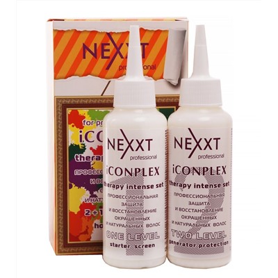 Nexxt УЦЕНКА Профессиональная защита и восстановление окрашенных и натуральных волос, 125 мл x 2