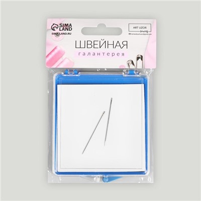 Игольница магнитная, с иглами, 7 × 8 см, цвет МИКС