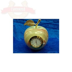 Часы Яблоко оникс 6.5*5 см