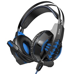 Компьютерная гарнитура Hoco W102 Cool tour gaming (blue) (207615)