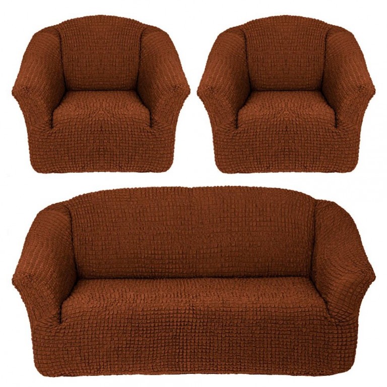 Комплект еврочехлов на диван и два кресла