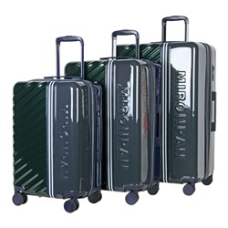 Набор из 3 чемоданов арт.77066 Зеленый/Серый