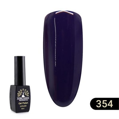 Гель лак Global Fashion BLACK ELITE 354, 8 мл