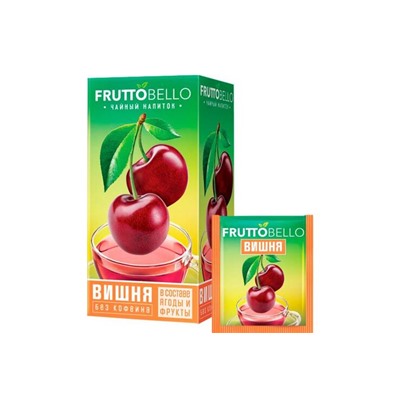 «Fruttobello», чайный напиток «Вишня», 25 пакетиков, 37,5 г