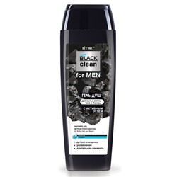 Витекс BLACK CLEAN FOR MEN Гель-душ с активным углем для мытья волос и тела 400мл