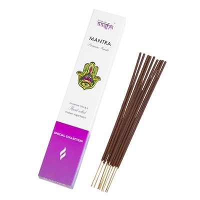 Aasha Herbals Ароматические палочки / Mantra Premium Masala Special Collection, 10 шт.