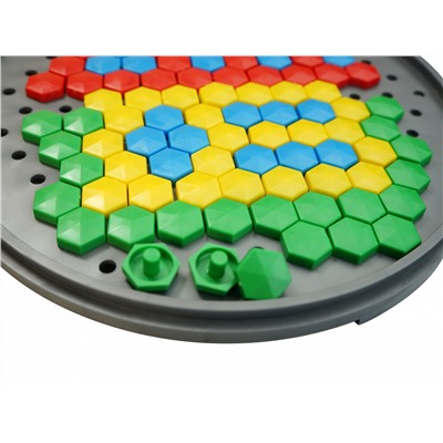 Мозаика шестигранная 85 эл (круглая пласт.коробка)