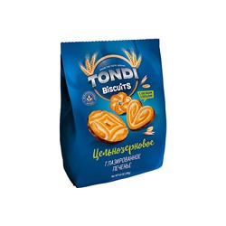 «Tondi», печенье «Цельнозерновое» с глазурью и овсяными хлопьями, 350 г