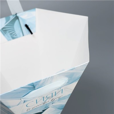 Пакет подарочный «Кристалл», 23 × 20 × 23 см