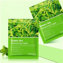 Тканевая маска для лица с экстрактом зеленого чая Bioaqua Green Tea Facial Mask 1шт