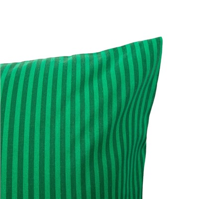 Наволочка 50х70 см Этель "Полосы", цвет зелёный, бязь, 125 гр/м2, 100% хлопок