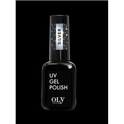 OLYSTYLE Топовое покрытие без липкого слоя Glitter Top Coat тон 07 silver