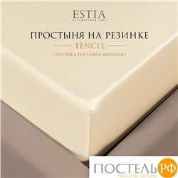 Estia ОРНЕЛЛА экрю Простыня на резинке 200х200+30, 1пр.,тенсель