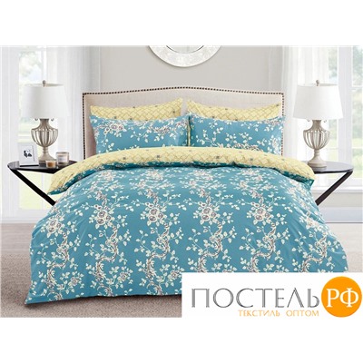 КПБ CL HOME Поплин "Pure Cotton" двуспальный 175*215*1 200*220*1(±5) 70*70*2(±2) в ПВХ 20/259-PC/CL