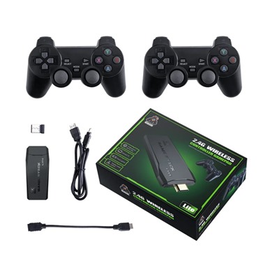 Игровая приставка, консоль Game Stick Lite 64Gb, 10000 игр, 4K, 2,4 ГГц. 8 бит, 16 бит, 32 бит