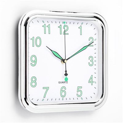 Часы настенные "Илони", d-25 см, дискретный ход, флуоресцентные