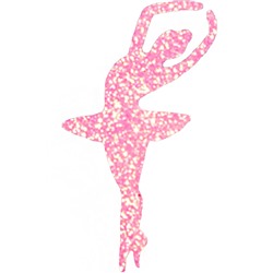 Елочное украшение Балерина Искристая розовая БЛ