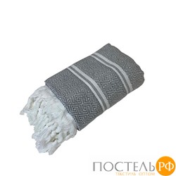 Полотенце Карвен DIAMOND 90*170 1шт.с бахрамой хлопок Н 3281 v4, Grey