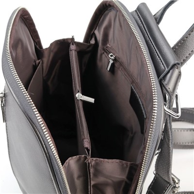 Женский кожаный рюкзак 268-220 Пеарл Блек