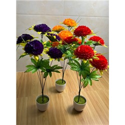 Цветы искусственные декоративные Гвоздика (6 цветков) 58 см