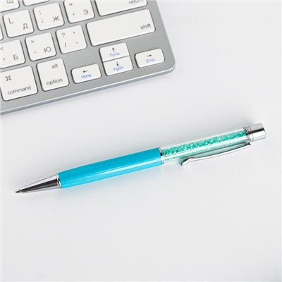 Ручка шейкер подарочная «С 8 марта», металл, голубой футляр 5258611