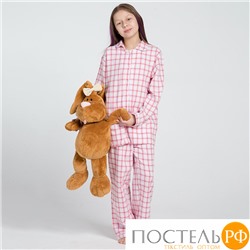 Пижама для девочек из натурального хлопка (фланели) Honey Pellegrini_Lucy girl flanella 890 Розовый 6 лет