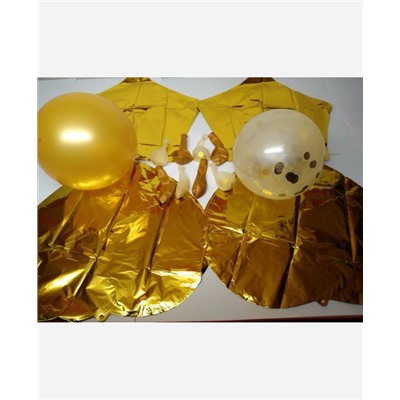 Набор шаров фольгированных и латексных "Золотой букет", 14 штук 9046469