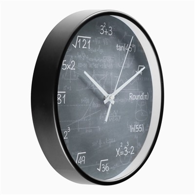 Часы настенные "Математические", d-25 см, плавный ход