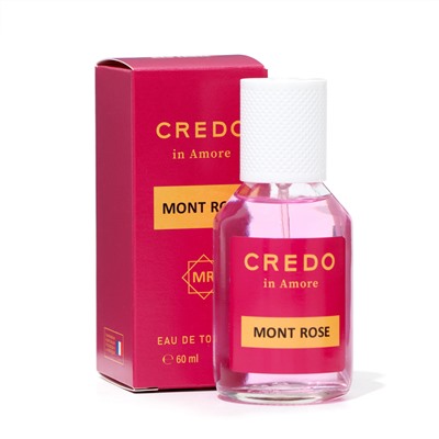 Туалетная вода женская CREDO in AMORE Mont Rose, 60 мл (по мотивам Roses Musk (Montale)