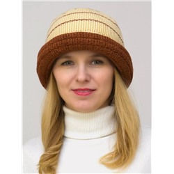 Шляпа женская весна-осень Veronica (Цвет коричневый), размер 56-58, шерсть 30%