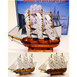 Парусник дерево 40*35*6 см Wooden sailing craft п/у