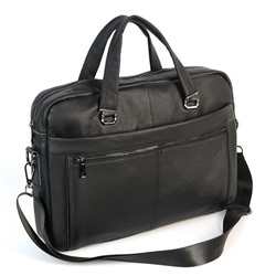 Мужская кожаная сумка-портфель 9021 Блек