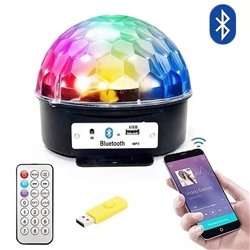 Диско-шар проектор светодиодный с Bluetooth и пультом 442