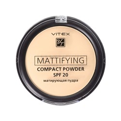 VITEX Матирующая компактная пудра для лица Mattifying compact powder SPF20 тон 04 Sand beige 8г (Польша)