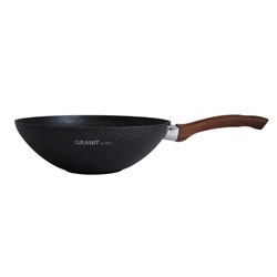Сковорода wok (классическая) 300/100мм с ручкой, АП линия "Granit ultra"