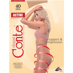 Conte Колготки женские ACTIVE 40, р.2 bronz